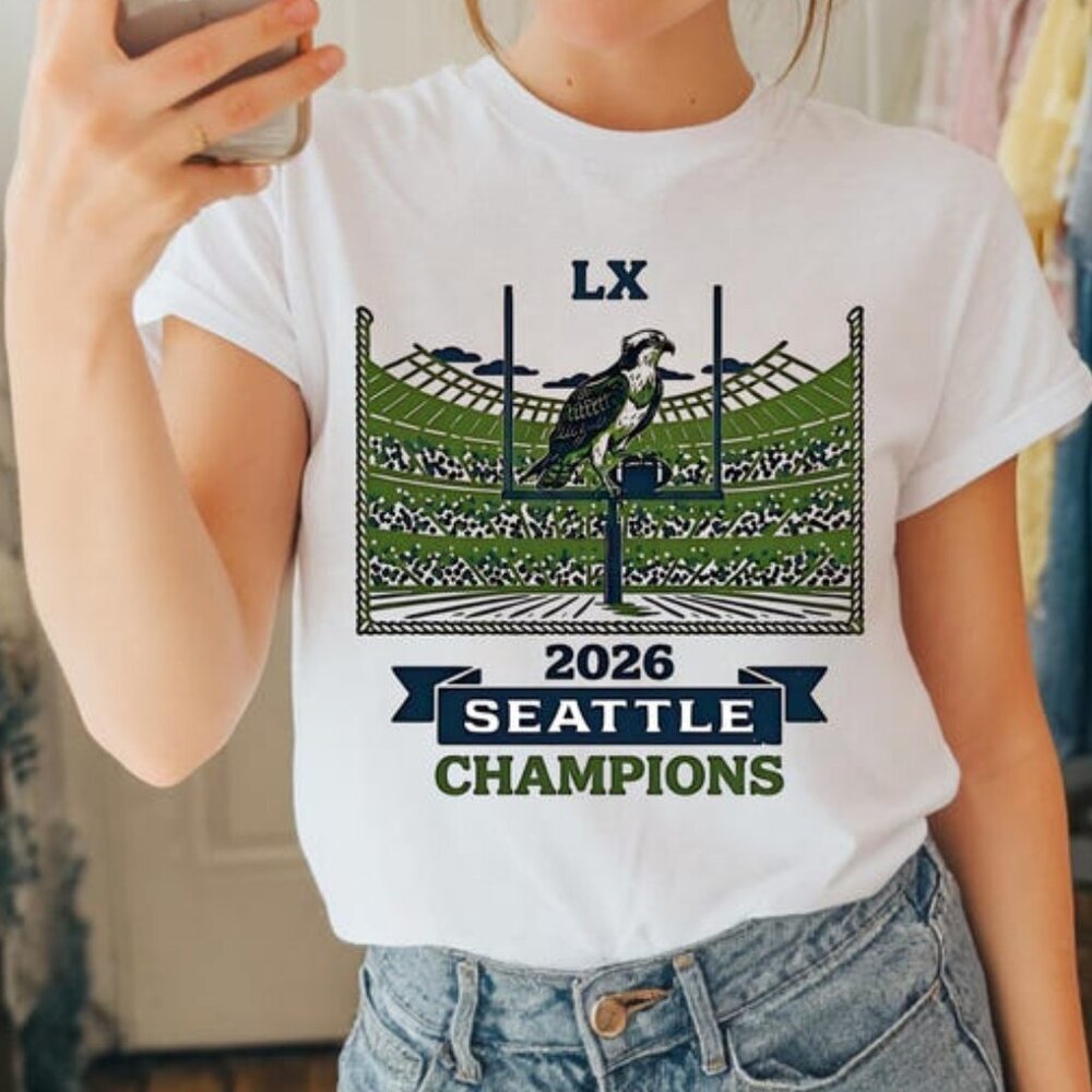 Seattle Football Shirt, Vintage Seattle Champions TShirt, Sunday Football  90